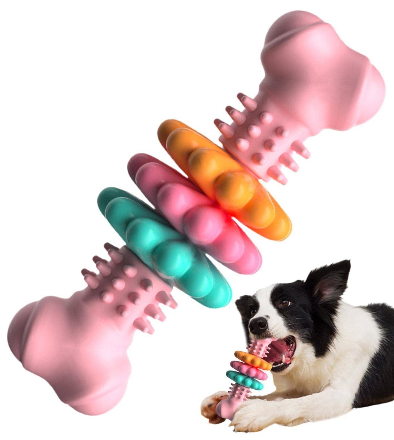 Kauspielzeug für Hunde, Hundeknochen-Typ, Hunde-Zahnreinigungsspielzeug, unzerstörbares TPR-Knochenkauen, bissfestes Zahnungsspielzeug, Haustierprodukte