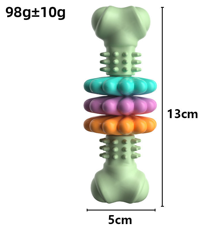 Kauspielzeug für Hunde, Hundeknochen-Typ, Hunde-Zahnreinigungsspielzeug, unzerstörbares TPR-Knochenkauen, bissfestes Zahnungsspielzeug, Haustierprodukte