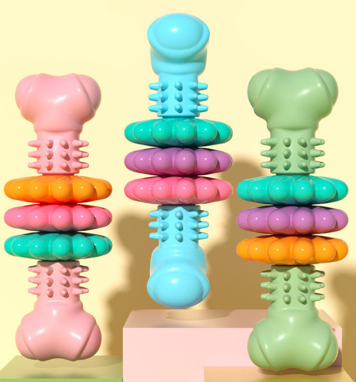 Kauspielzeug für Hunde, Hundeknochen-Typ, Hunde-Zahnreinigungsspielzeug, unzerstörbares TPR-Knochenkauen, bissfestes Zahnungsspielzeug, Haustierprodukte