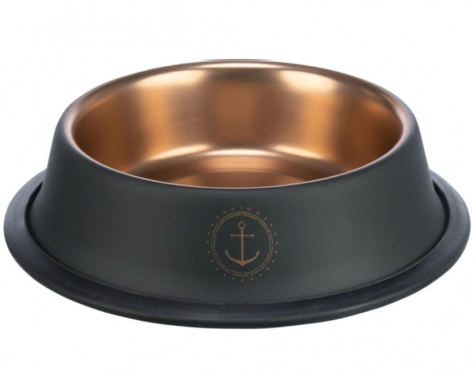 Trixie BE NORDIC Edelstahlnapf - schwarz/bronze