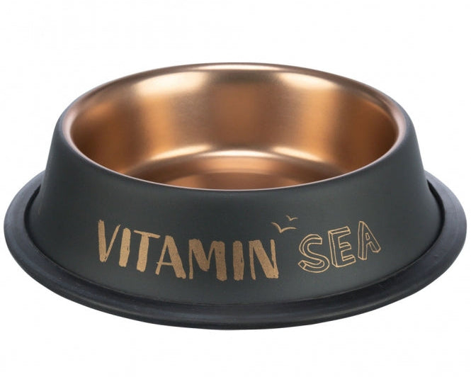 Trixie BE NORDIC Edelstahlnapf - schwarz/bronze