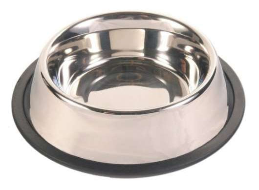 Trixie Edelstahlnapf mit Gummiring