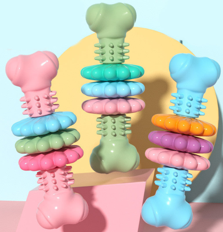 Kauspielzeug für Hunde, Hundeknochen-Typ, Hunde-Zahnreinigungsspielzeug, unzerstörbares TPR-Knochenkauen, bissfestes Zahnungsspielzeug, Haustierprodukte