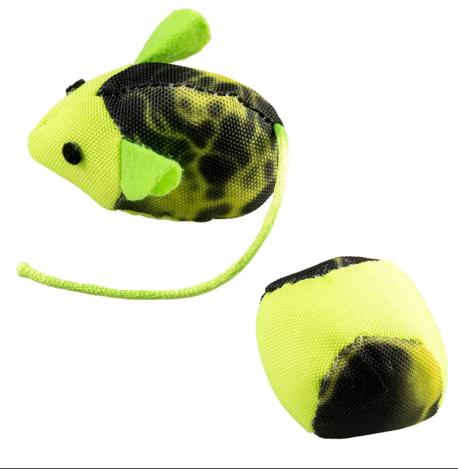 Duvoplus Cat Toy Flash Maus & Ball - grün