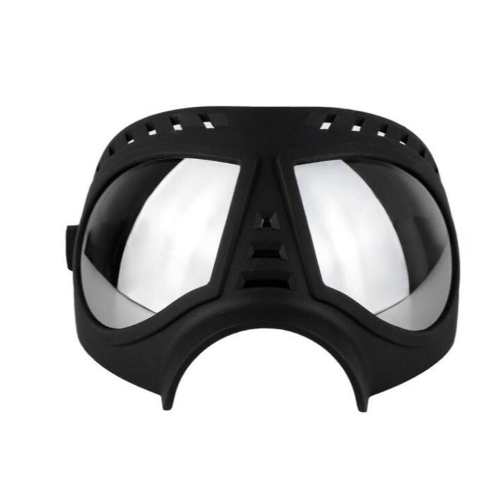 Haustier Sonnenbrille schwarze Hundebrille für große Hunde mit verspiegelten Gläsern