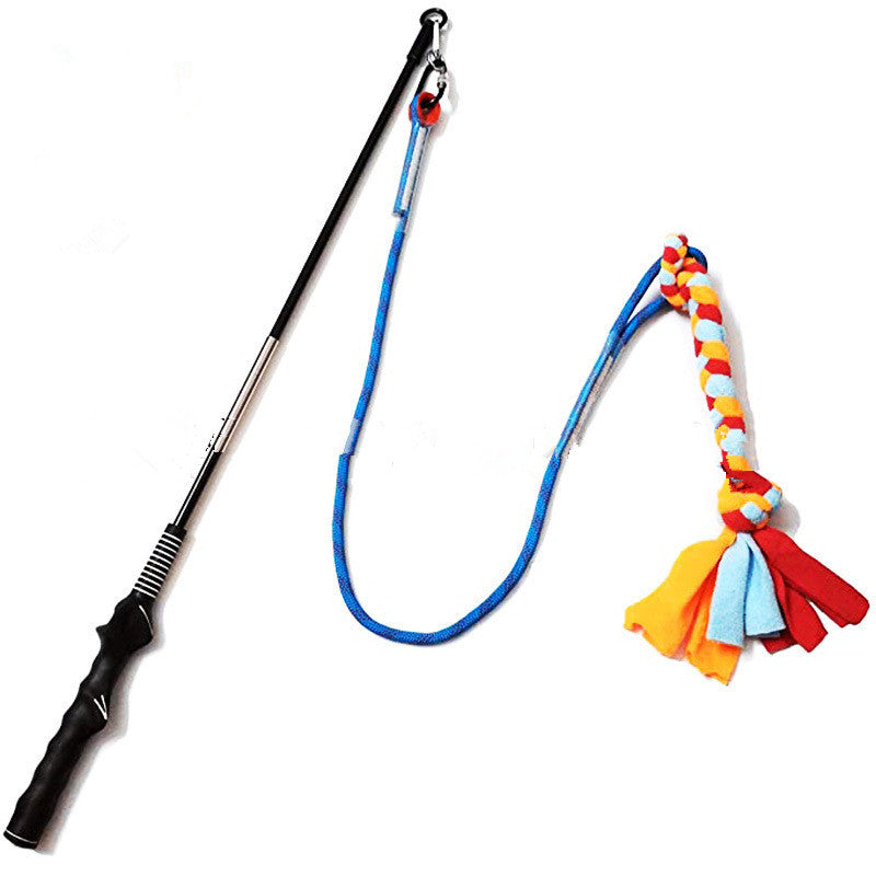 Das neue Haustier-Teaser-Stab Hunde -Biss-Pull-Baumwollseil-Spielzeug Interaktives Trainingsspielzeug für Haustiere