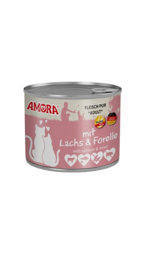 Amora Cat Dose Fleisch Pur mit Lachs & Forelle