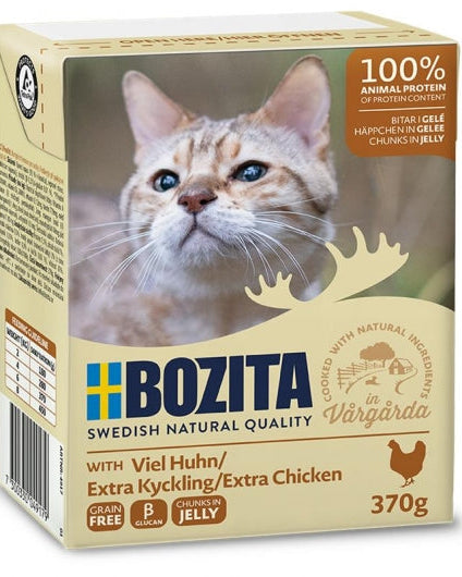 Bozita Cat Tetra Recard Häppchen in Gelee mit viel Huhn 370g