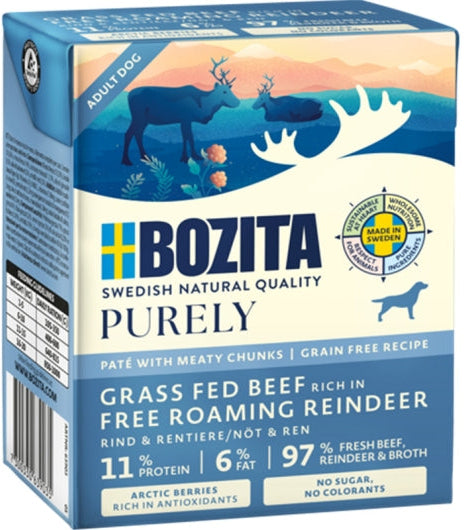 Bozita Dog Tetra Purely Paté mit Rind & Rentier 370g