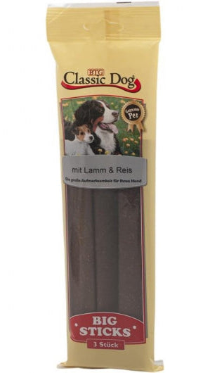 Classic Dog Big Sticks Lamm & Reis 3er Pack