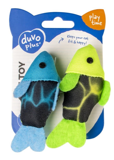Duvoplus Cat Toy Flash Fische - blau/grün
