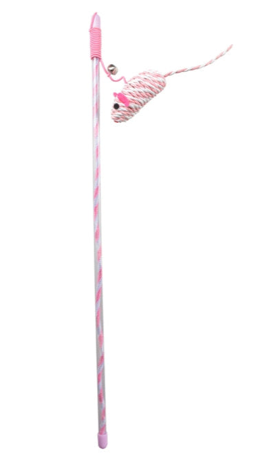 Duvoplus Cat Toy Spielangel Catchy Papiermaus - rosa