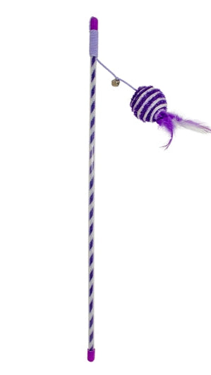 Duvoplus Cat Toy Spielangel Catchy Glitzerball - rosa