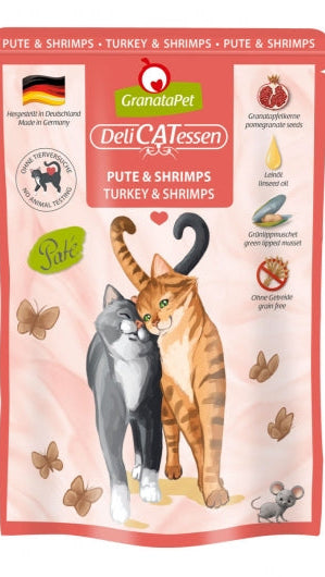 GranataPet Delicatessen Pouch Pute & Shrimps 85 g