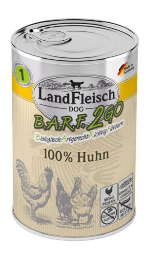 LandFleisch B.A.R.F.2GO 100% vom Huhn 400g