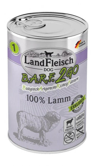 LandFleisch B.A.R.F.2GO Exklusiv 100% vom Lamm 400g