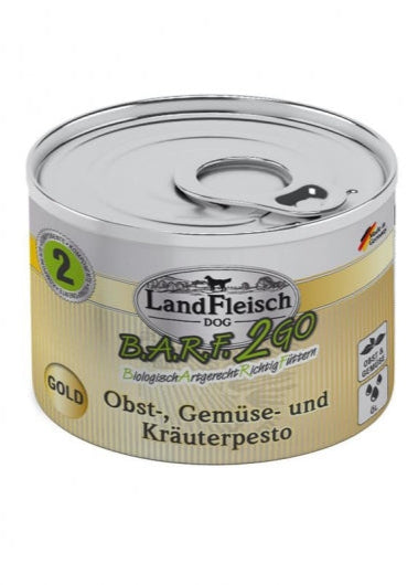 LandFleisch B.A.R.F.2GO Obst-, Gemüse und Kräuterpesto Gold 200g