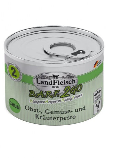 LandFleisch B.A.R.F.2GO Obst-, Gemüse und Kräuterpesto Grün 200g