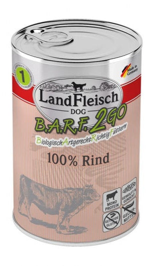LandFleisch B.A.R.F.2GO 100% vom Rind 400g