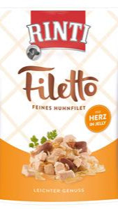 Rinti Filetto Jelly Huhn & Hühnerherz 100g