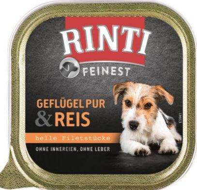 Rinti Schale Feinest Geflügel Pur & Reis 150g