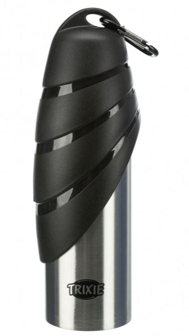 Trixie Edelstahl-Flasche mit Trinknapf 750 ml