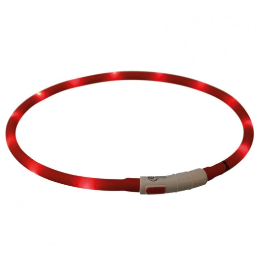 Trixie Flash Leuchtring USB aus Silikon