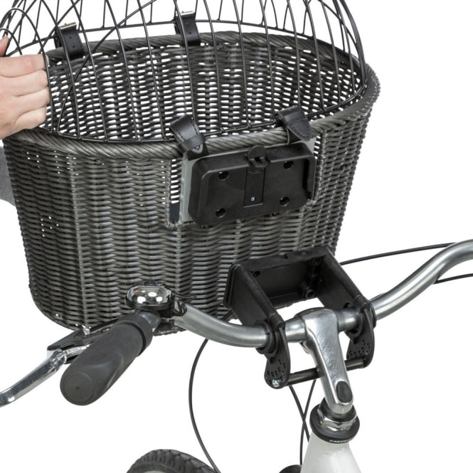 Trixie Front-Fahrradkorb aus Polyrattan