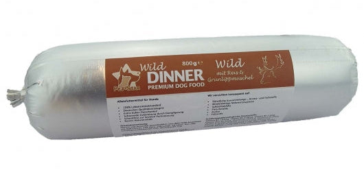 Wild Dinner Gourmet-Wurst Wild mit Reis