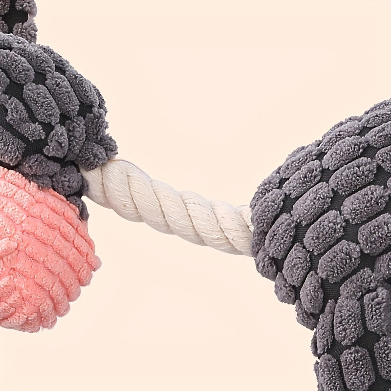 Quietschendes Hundespielzeug-Set für Welpen, süßes, weiches, langlebiges Plüsch-Kauspielzeug für Hunde mit Quietschern zur Zahnreinigung, für kleine und mittelgroße Hunde