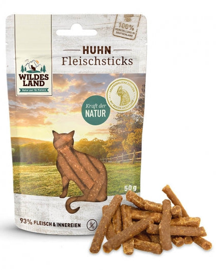 Wildes Land Cat Fleischsticks Huhn 50g