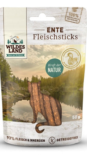 Wildes Land Cat Fleischsticks Ente 50g